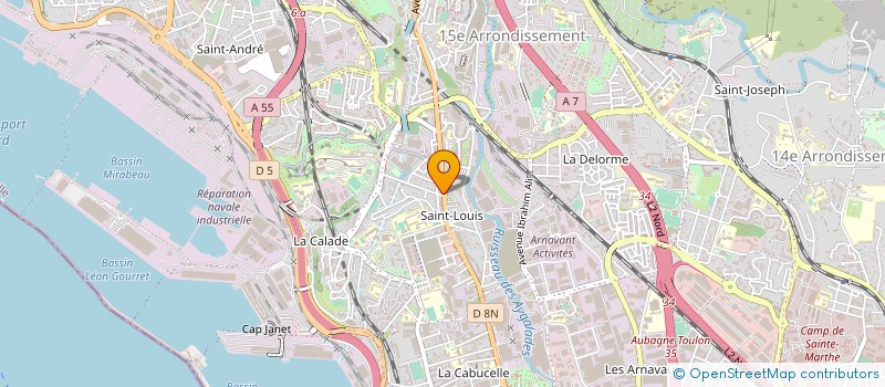 localisation de l'entreprise MIDI REVETEMENTS à MARSEILLE