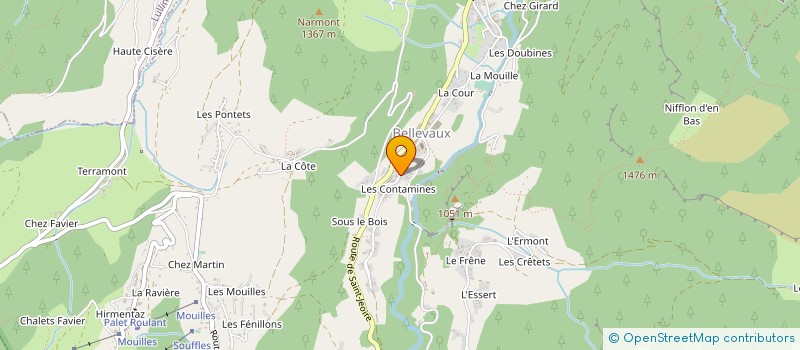 localisation de l'entreprise MIDI ROMANDE à BELLEVAUX
