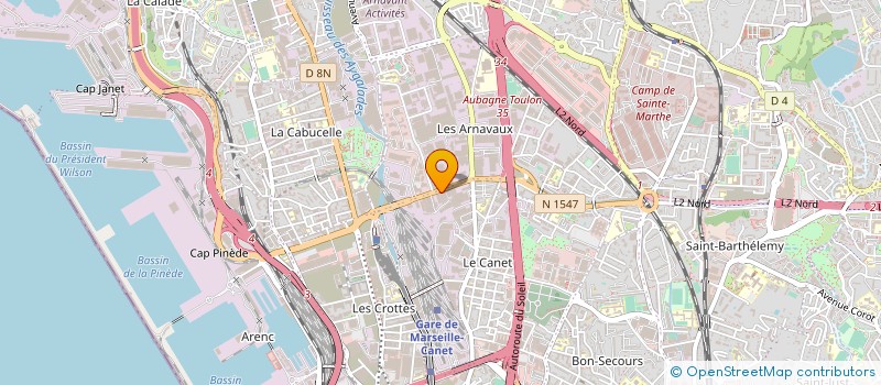 localisation de l'entreprise MIDI SEC à MARSEILLE