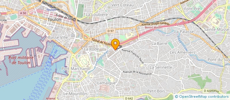 localisation de l'entreprise MIDI SERVICES BATIMENT  TOULON