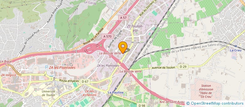 localisation de l'entreprise MIDI SIEGES à LA GARDE