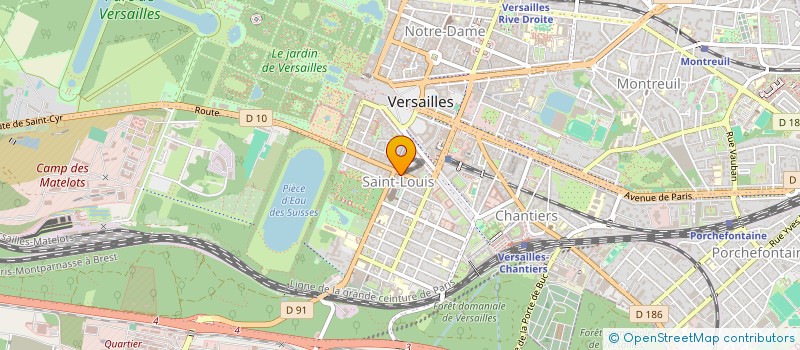localisation de l'entreprise MIDI SOLEIL SUD à VERSAILLES
