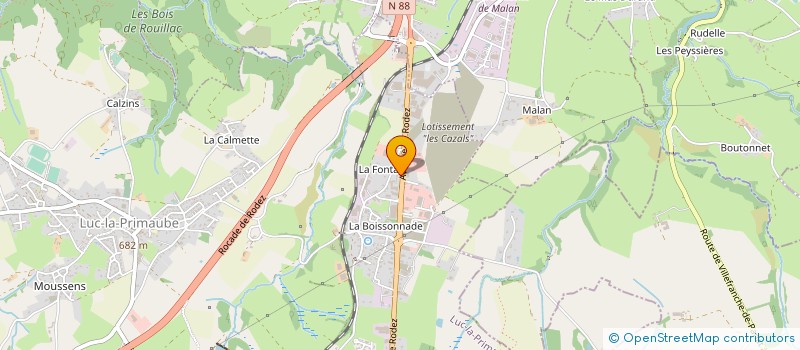 localisation de l'entreprise MIDI THERMIQUE MAINTENANCE  LUC-LA-PRIMAUBE