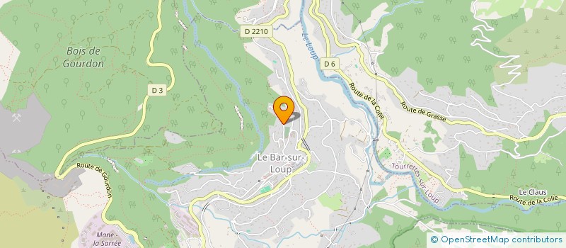 localisation de l'entreprise MIDI TOITURES à LE BAR-SUR-LOUP