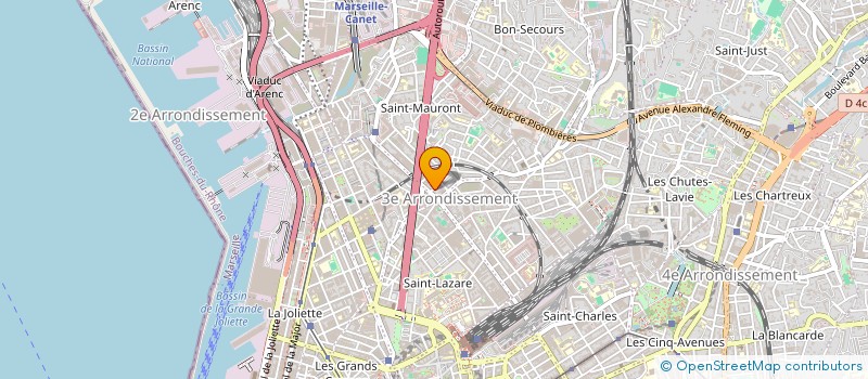 localisation de l'entreprise MIDI TRANSPORTS à MARSEILLE