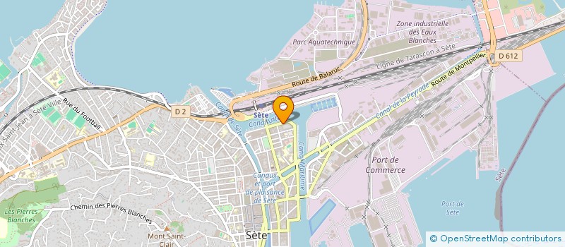 localisation de l'entreprise MIDI VILLAS à SETE