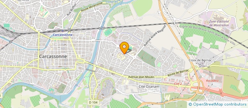 localisation de l'entreprise MIDI VITICOLE à CARCASSONNE