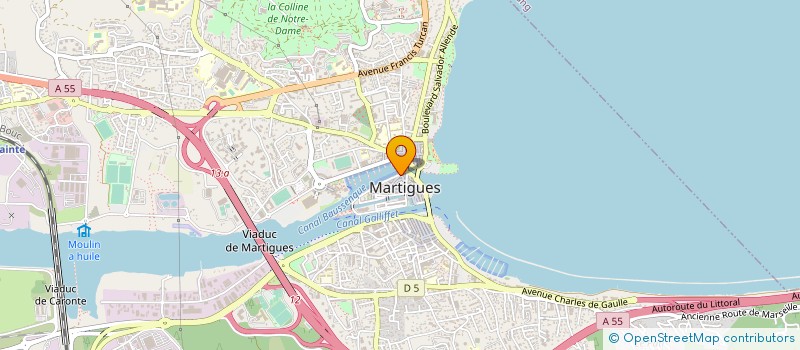 localisation de l'entreprise MIDI VOYAGES à MARTIGUES