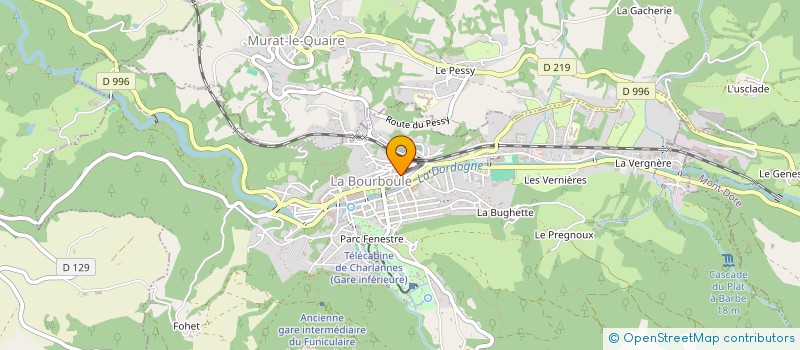 localisation de l'entreprise MIDIBOUL  LA BOURBOULE