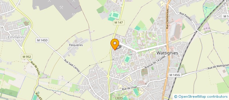 localisation de l'entreprise MIDIMIEUX  WATTIGNIES