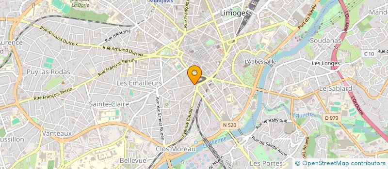 localisation de l'entreprise MIDIORTHO à LIMOGES
