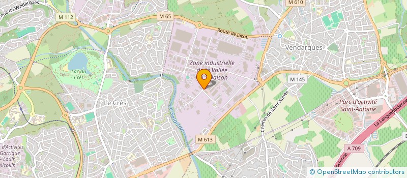localisation de l'entreprise MIDIPERF SANTE LR à VENDARGUES