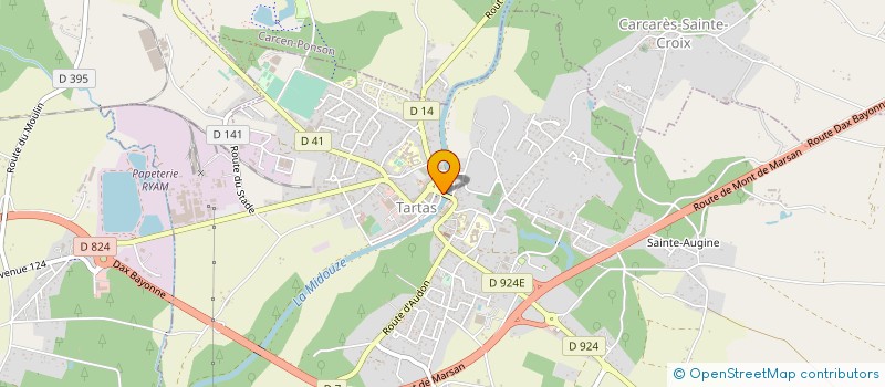 localisation de l'entreprise MIDOUZE CONSTRUCTION à TARTAS