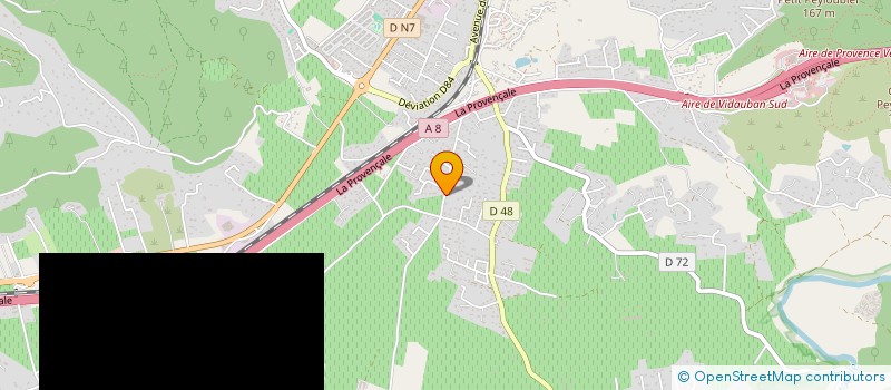 localisation de l'entreprise MIDSIDE à VIDAUBAN