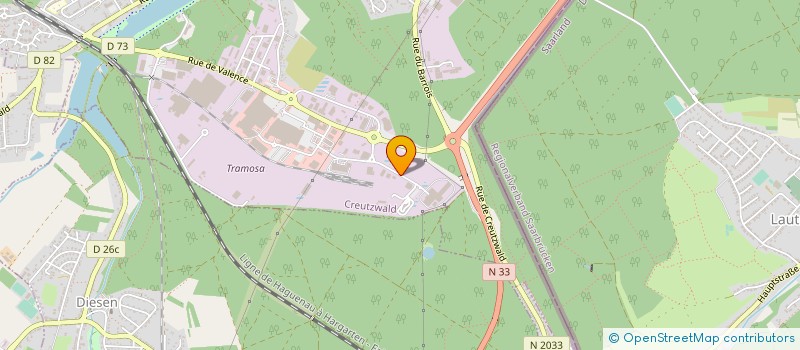 localisation de l'entreprise MIEDICO &. CO  CREUTZWALD