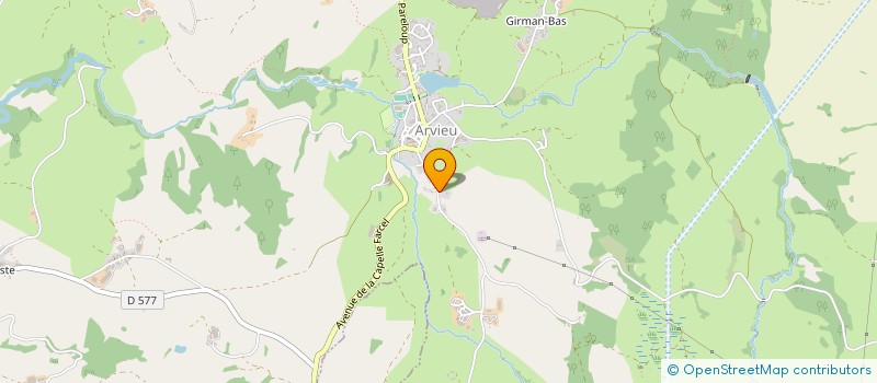 localisation de l'entreprise MIEGE-SOLE  ARVIEU