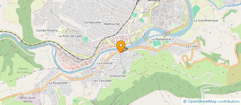 localisation de l'entreprise MIEJ'IMMO  MILLAU