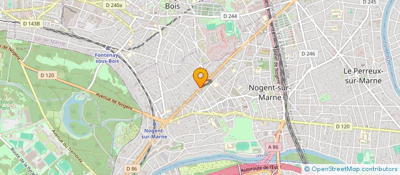 localisation de l'entreprise MIEL AGENCEMENT ET RENOVATION à NOGENT-SUR-MARNE