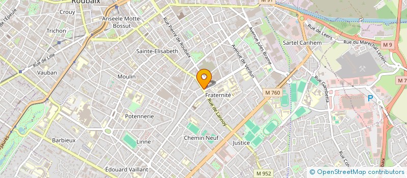 localisation de l'entreprise MIELINE  ROUBAIX