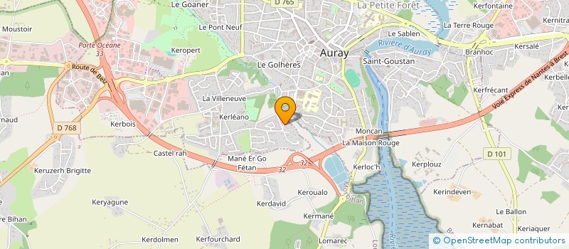 localisation de l'entreprise MIELLERIE D'ALRE à AURAY