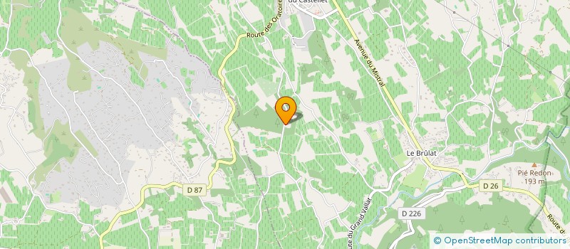 localisation de l'entreprise MIELLERIE DE L ORATOIRE& CO à LE CASTELLET