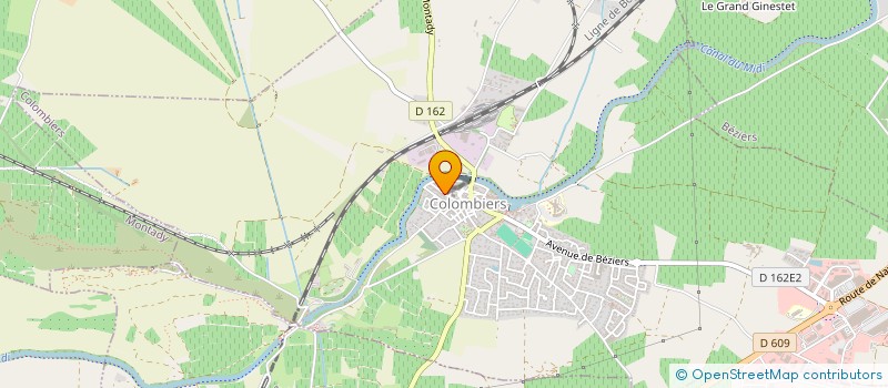 localisation de l'entreprise MIELLERIE DES ANGES à COLOMBIERS