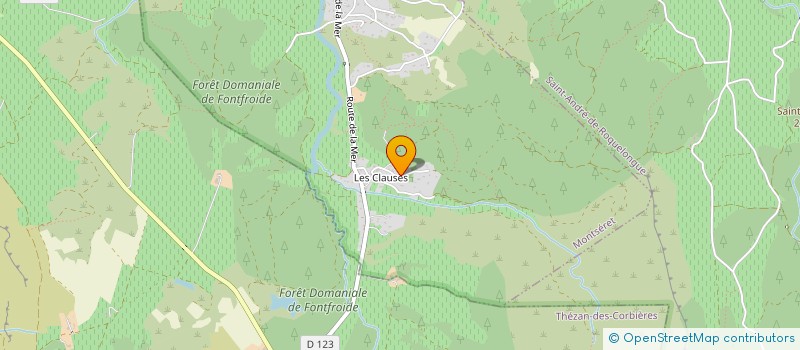 localisation de l'entreprise MIELLERIE DES CLAUSES  MONTSERET