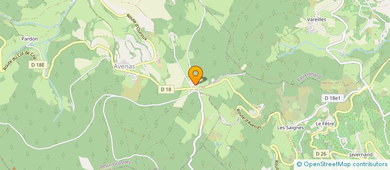 localisation de l'entreprise MIELLERIE DU FUT D'AVENAS à DEUX-GROSNES