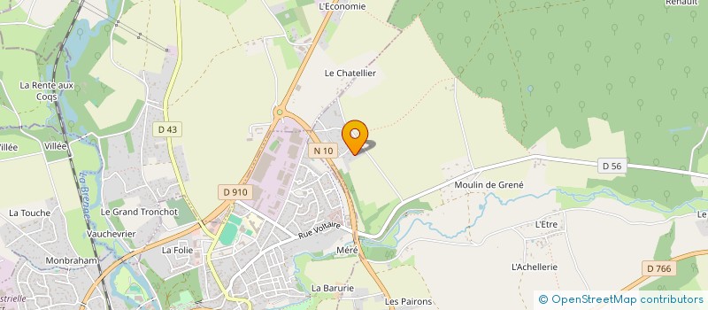 localisation de l'entreprise MIELO  SAUNAY