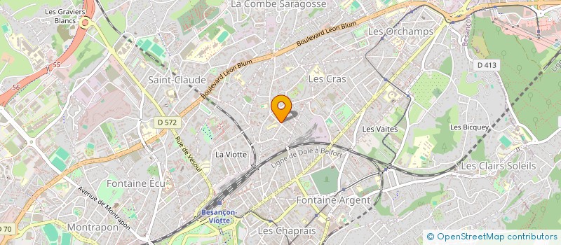 localisation de l'entreprise MIELS NATURELS  BESANCON