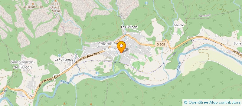 localisation de l'entreprise MIEUX ENSEMBLE à COLOMBIERES-SUR-ORB