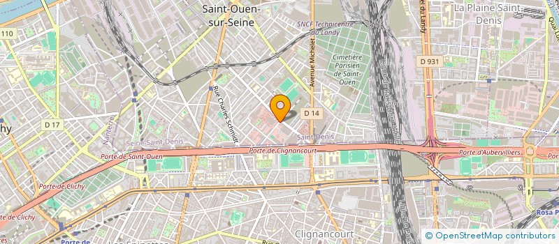 localisation de l'entreprise MIEUX ENTREPRENDRE 93 (ME93) à SAINT-OUEN-SUR-SEINE