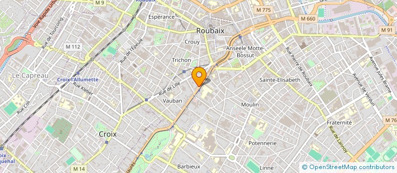 localisation de l'entreprise MIEUX VIVANT  ROUBAIX