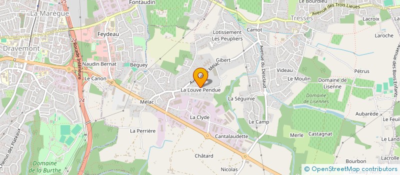 localisation de l'entreprise MIEUX VIVRE 33  TRESSES