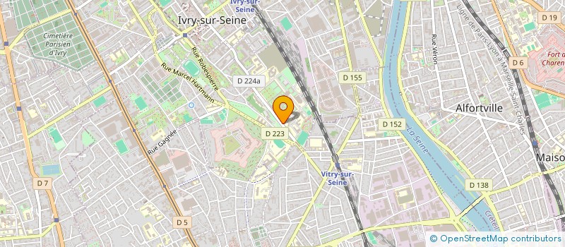 localisation de l'entreprise MIEUX VIVRE A CHARLES FOIX (AMELIORATION DE LA CONDITION DE VIE DES VIEUX JOURS)  IVRY-SUR-SEINE