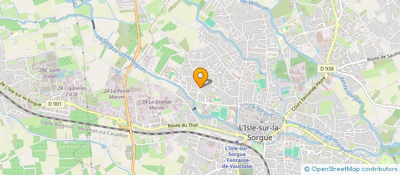 localisation de l'entreprise MIEUX VIVRE A L ISLE à L ISLE SUR LA SORGUE