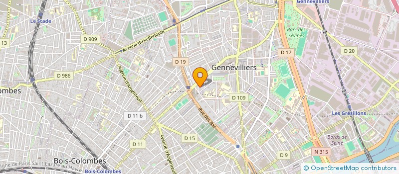localisation de l'entreprise MIEUX VIVRE AUX ANCIENS AGNETTES à GENNEVILLIERS