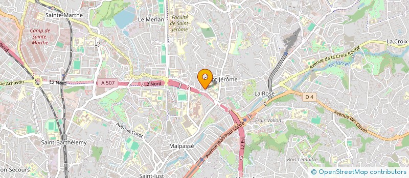 localisation de l'entreprise MIEUX VIVRE AUX BALUSTRES  MARSEILLE 13EME