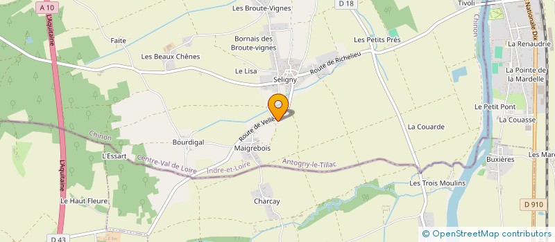 localisation de l'entreprise MIEUX VIVRE EN BORD DE VIENNE  ANTOGNY-LE-TILLAC