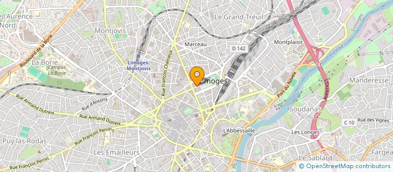 localisation de l'entreprise MIEUX VIVRE EN HAUTE-VIENNE à LIMOGES