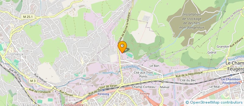 localisation de l'entreprise MIEUX VIVRE ENSEMBLE  FIRMINY