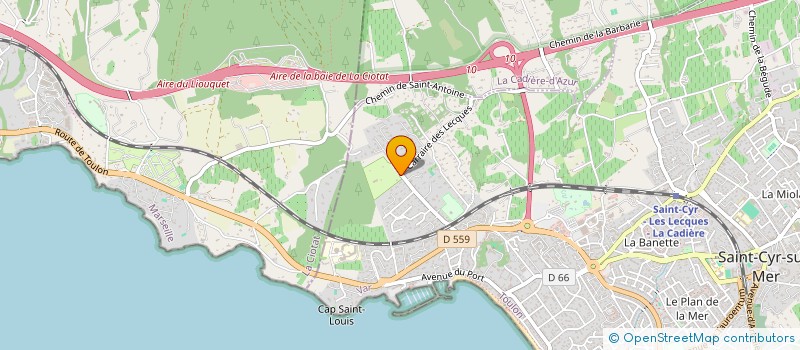 localisation de l'entreprise MIEUX VIVRE ENSEMBLE à SAINT-CYR-SUR-MER