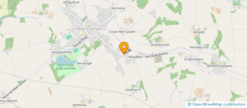 localisation de l'entreprise MIEUX VIVRE MAINTENANT  MAEL-CARHAIX