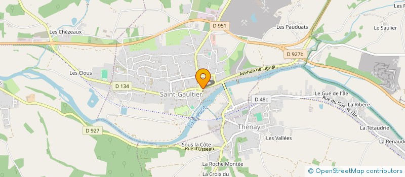 localisation de l'entreprise MIEUX VIVRE REGION SAINT GAULTIER à SAINT-GAULTIER