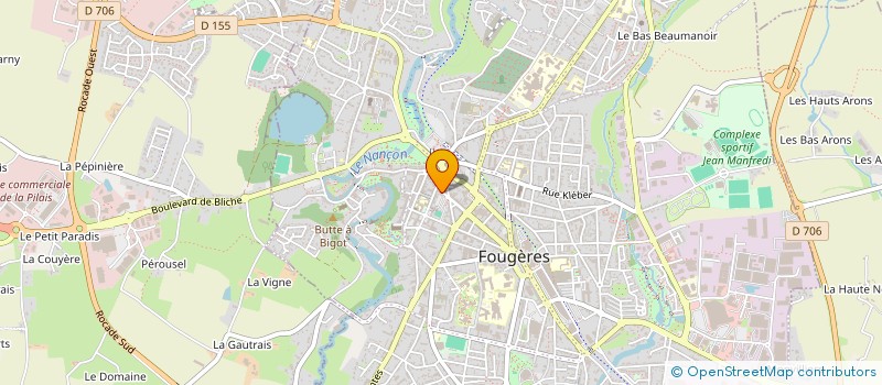 localisation de l'entreprise MIEUZET  FOUGERES