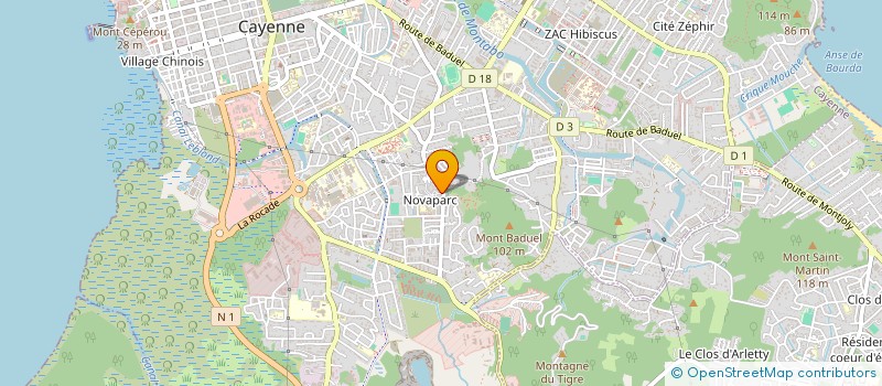 localisation de l'entreprise MIEZ CORPORATE  CAYENNE