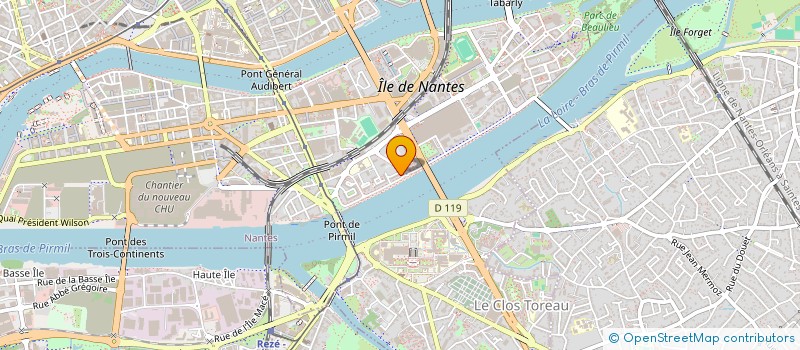 localisation de l'entreprise MIF à NANTES