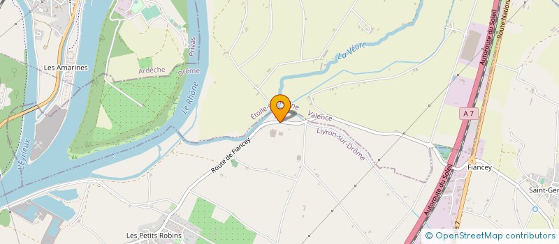 localisation de l'entreprise MIF-METALLERIE INDUSTRIELLE FUSTIER à LIVRON SUR DROME