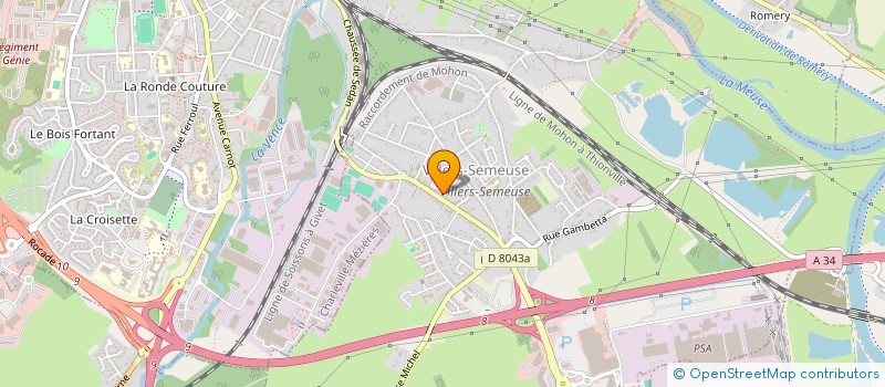 localisation de l'entreprise MIFA  VILLERS-SEMEUSE