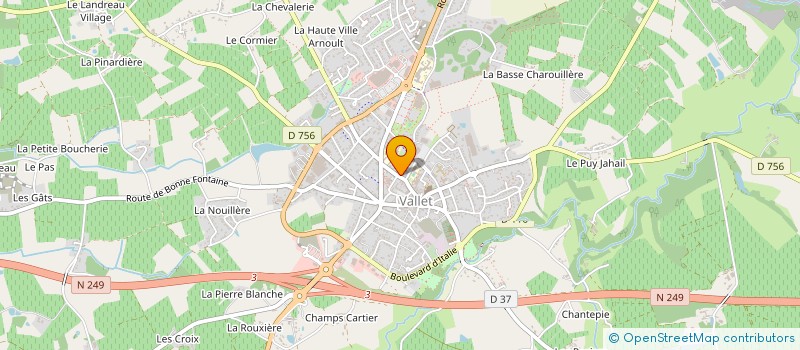 localisation de l'entreprise MIFA MAUDET  VALLET